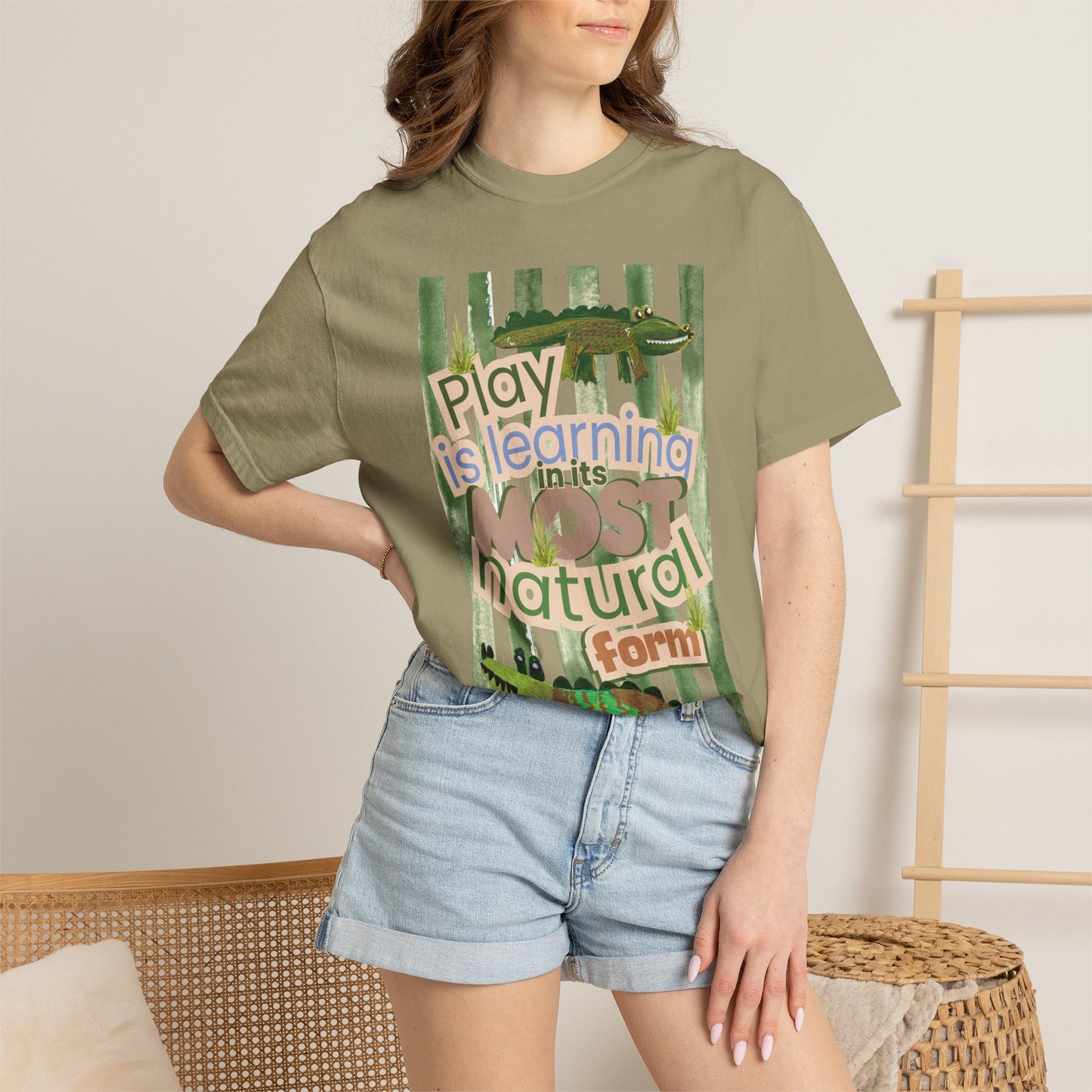 CUSTOM SHIRT FOR IVY LEAGUE ELC Play Is Learning T-Shirt — "Play is Learning the Most Natural Form" Preschool Teacher Tee