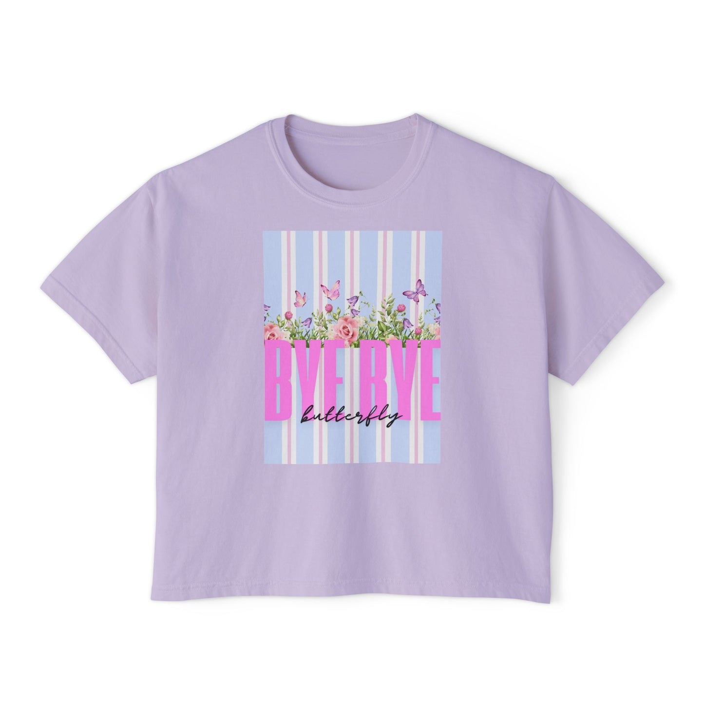 Women's Boxy Bye Bye Butterfly Tee