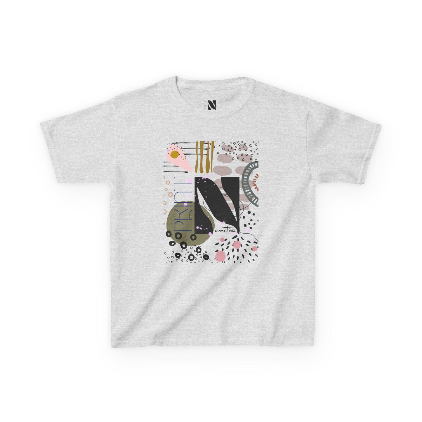 Kids Play All Day Print Narrative Brand Tee