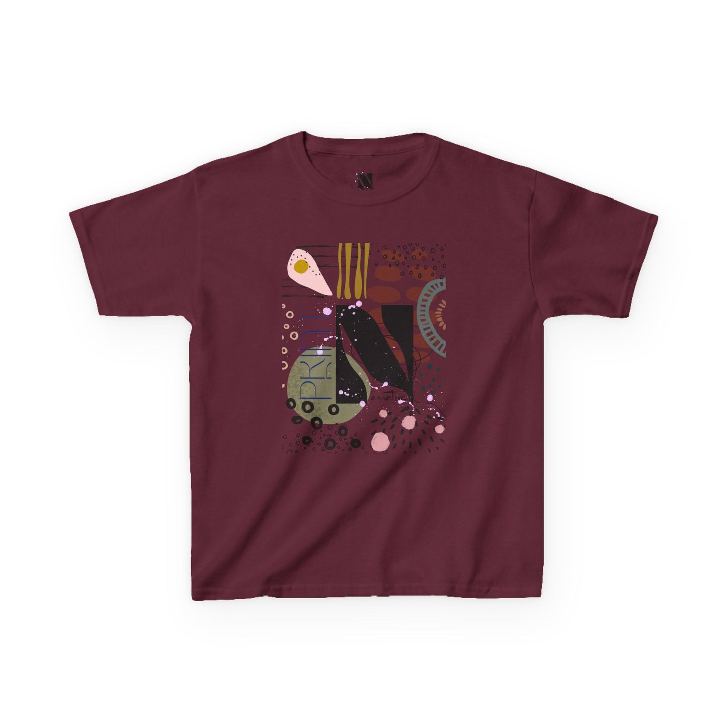 Kids Play All Day Print Narrative Brand Tee