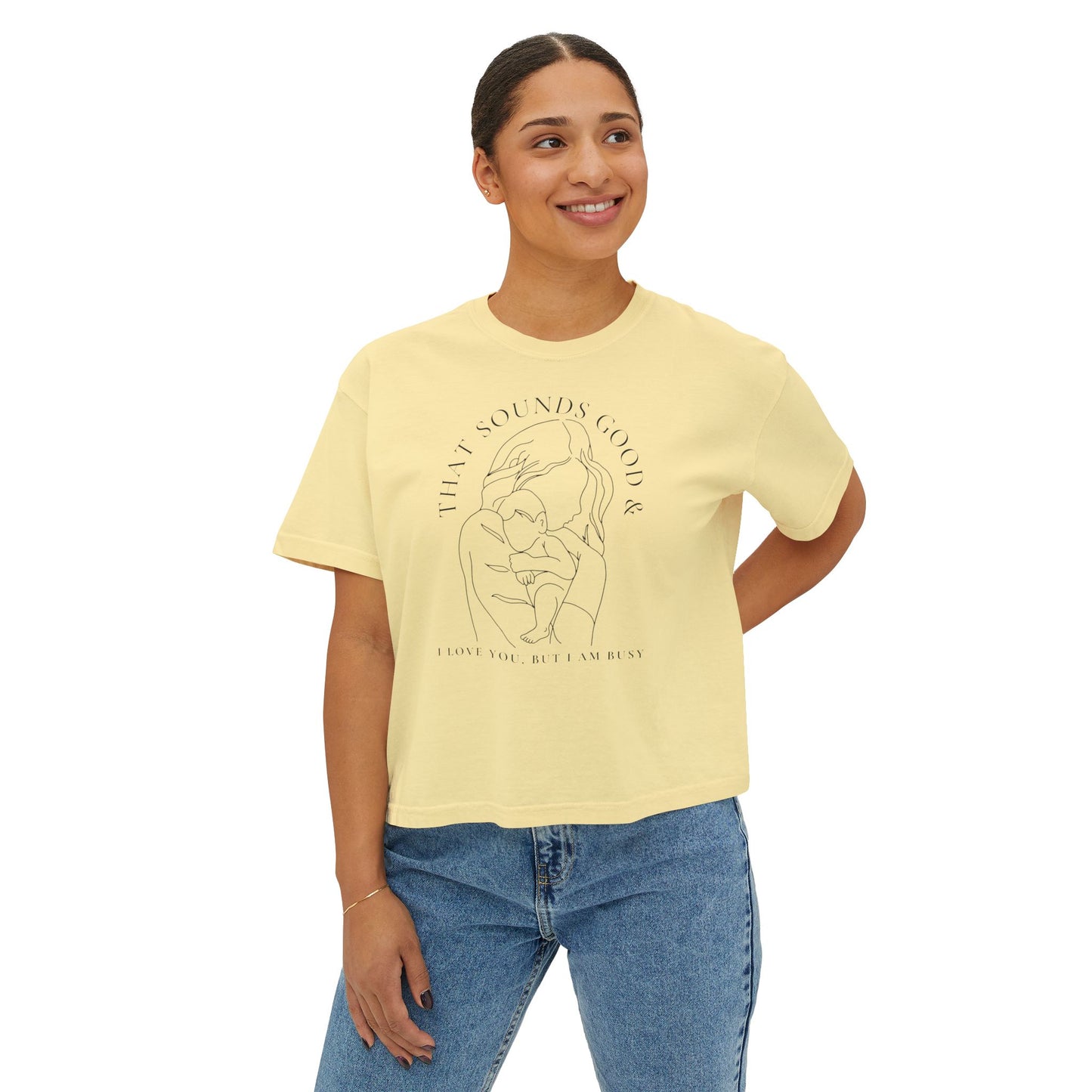 Motherhood Boxy Line Art Tee