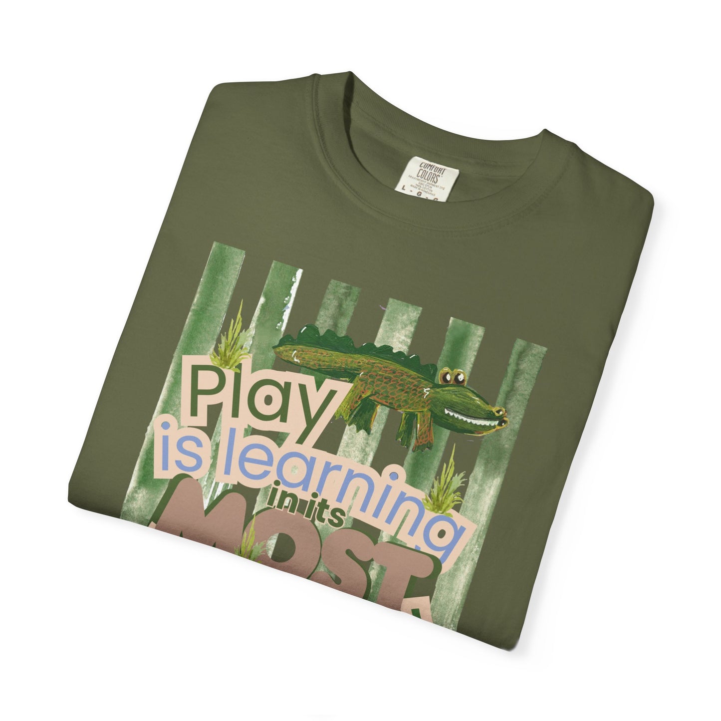 CUSTOM SHIRT FOR IVY LEAGUE ELC Play Is Learning T-Shirt — "Play is Learning the Most Natural Form" Preschool Teacher Tee