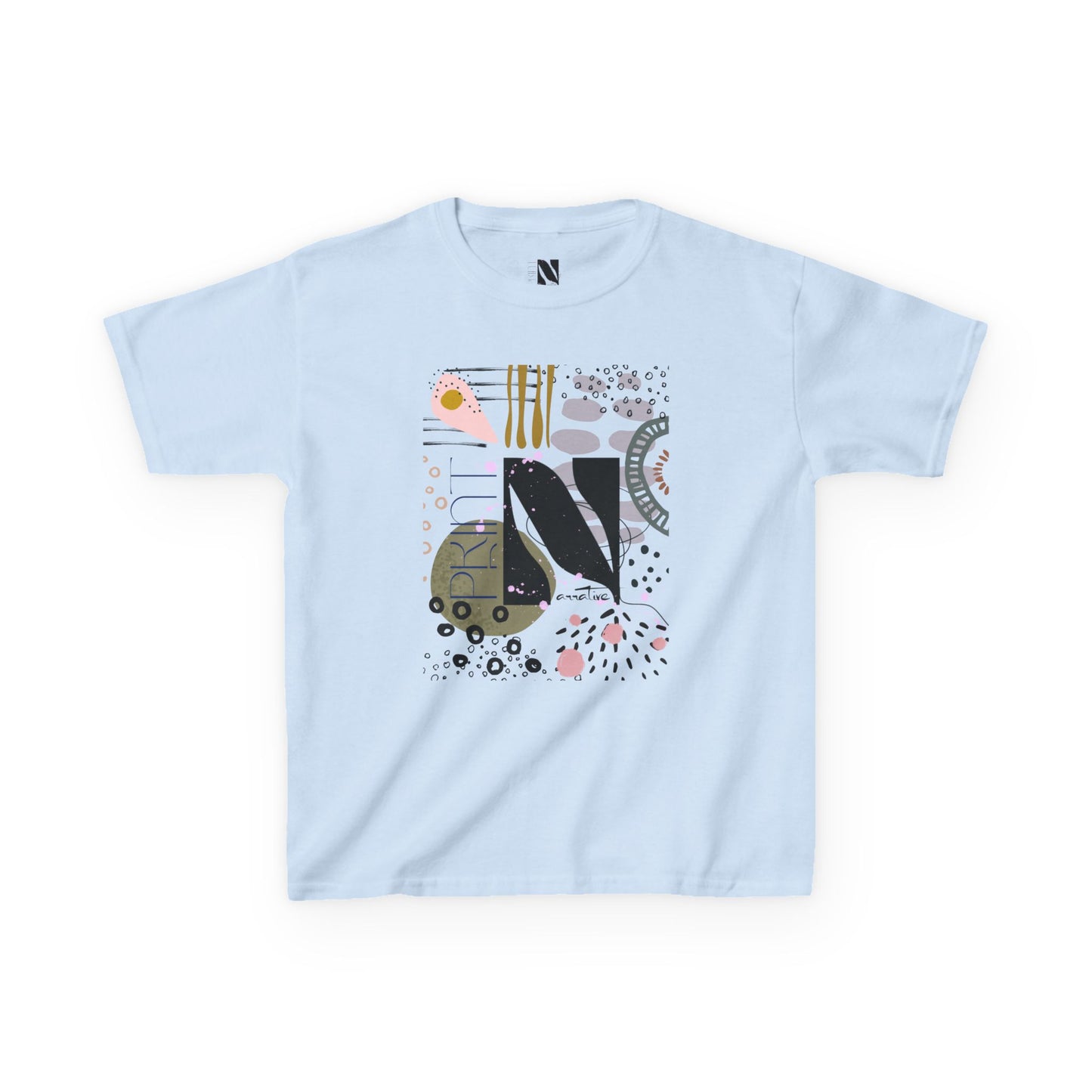 Kids Play All Day Print Narrative Brand Tee