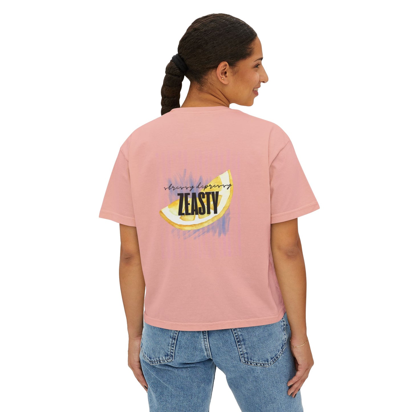 Easy Peasy | Stressy Depressy Boxy Tee