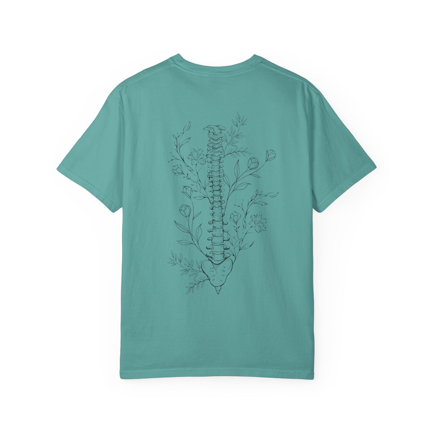 Life is better when your aligned | Floral Spine Tee | Cute Line Art Tee