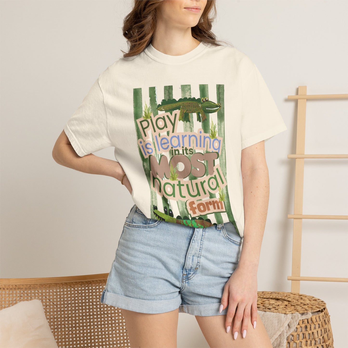 CUSTOM SHIRT FOR IVY LEAGUE ELC Play Is Learning T-Shirt — "Play is Learning the Most Natural Form" Preschool Teacher Tee
