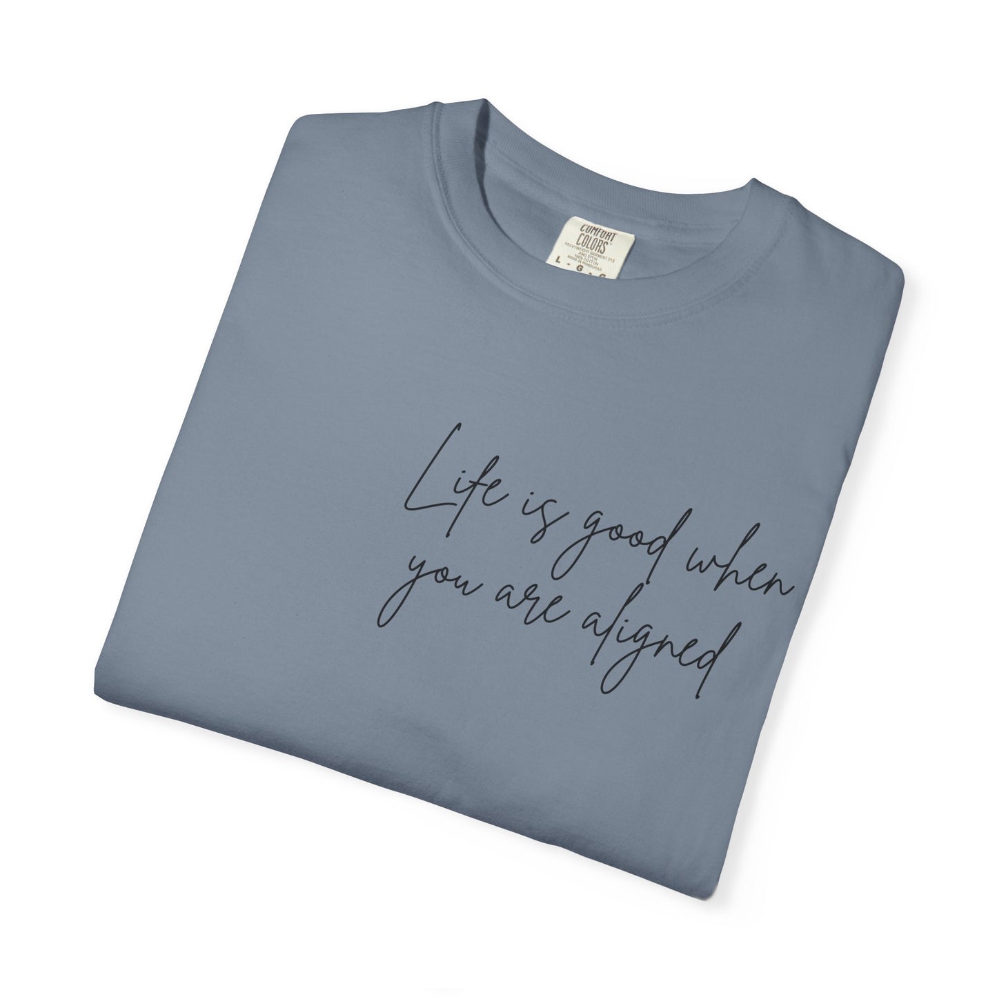 Life is better when your aligned | Floral Spine Tee | Cute Line Art Tee