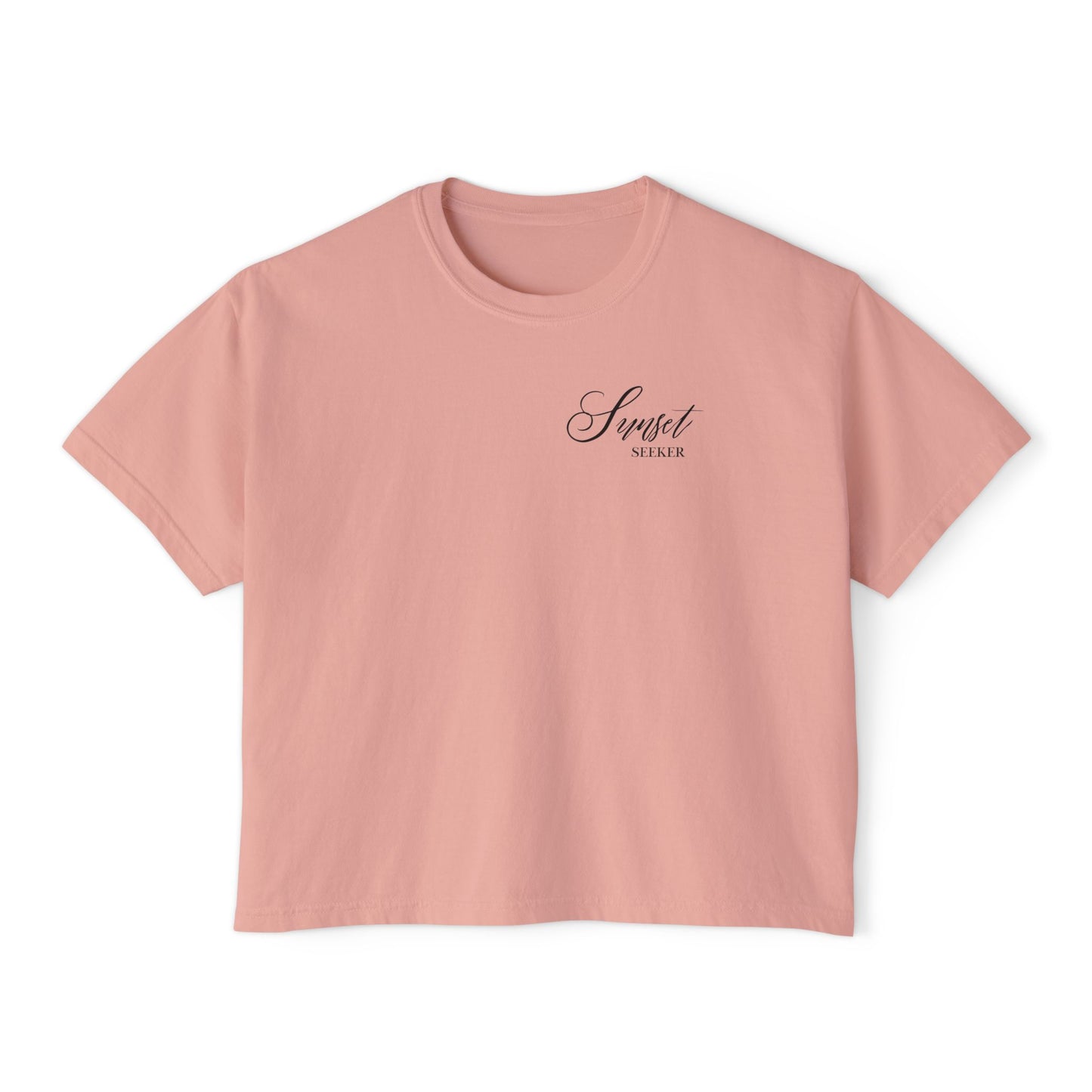 Sunset Seeker | What is the best that could happen? | Cute Boxy Tee