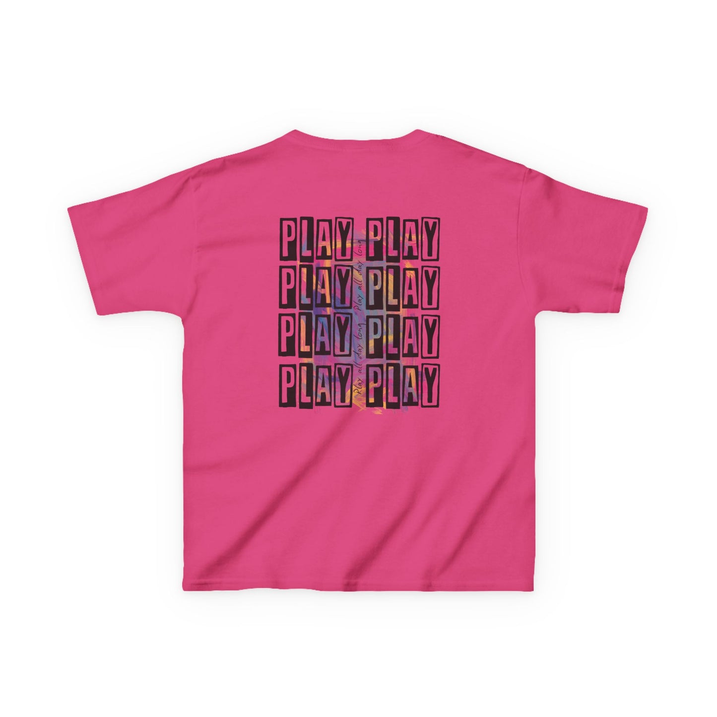 Kids Play All Day Print Narrative Brand Tee