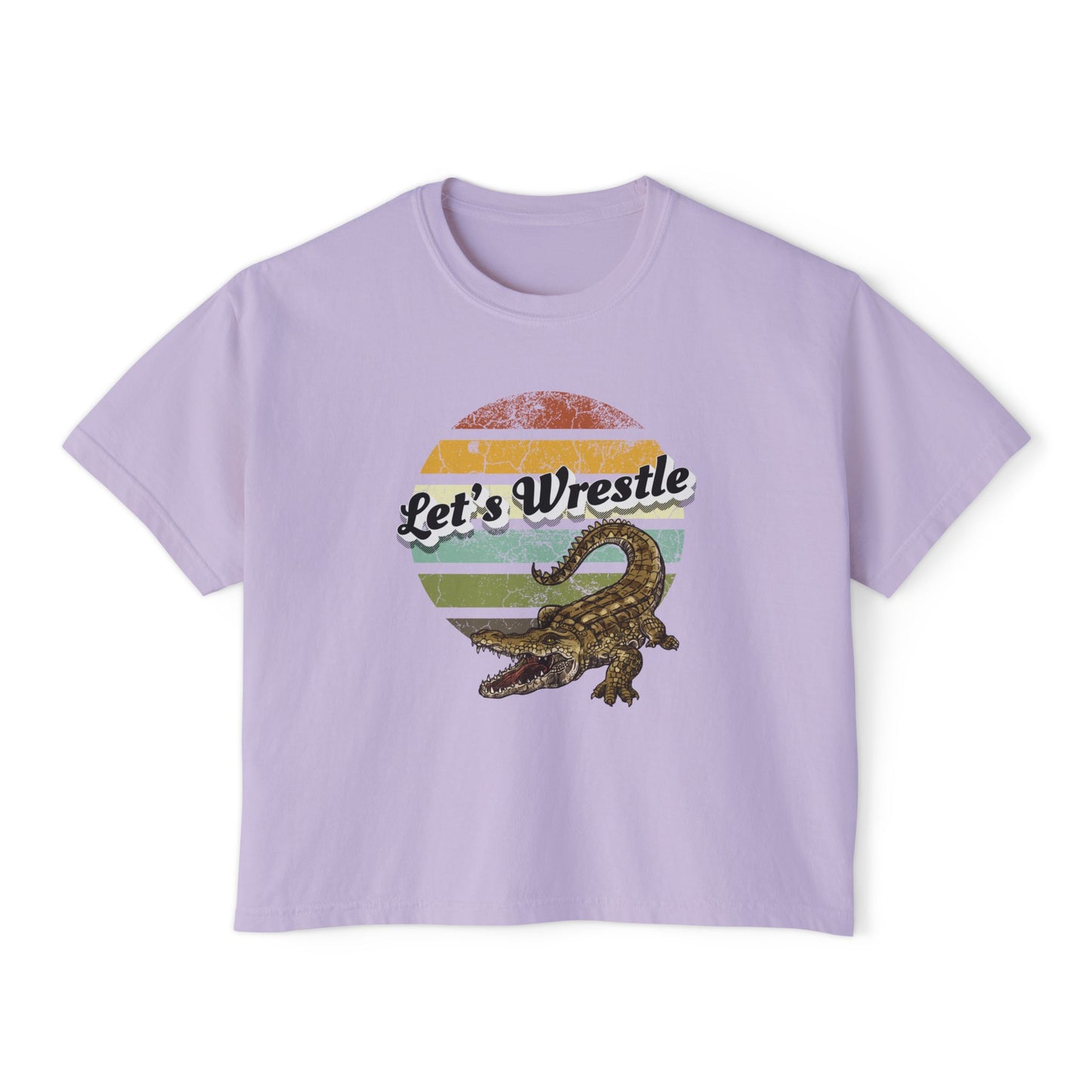 Let’s Wrestle Boxy Alligator Tee