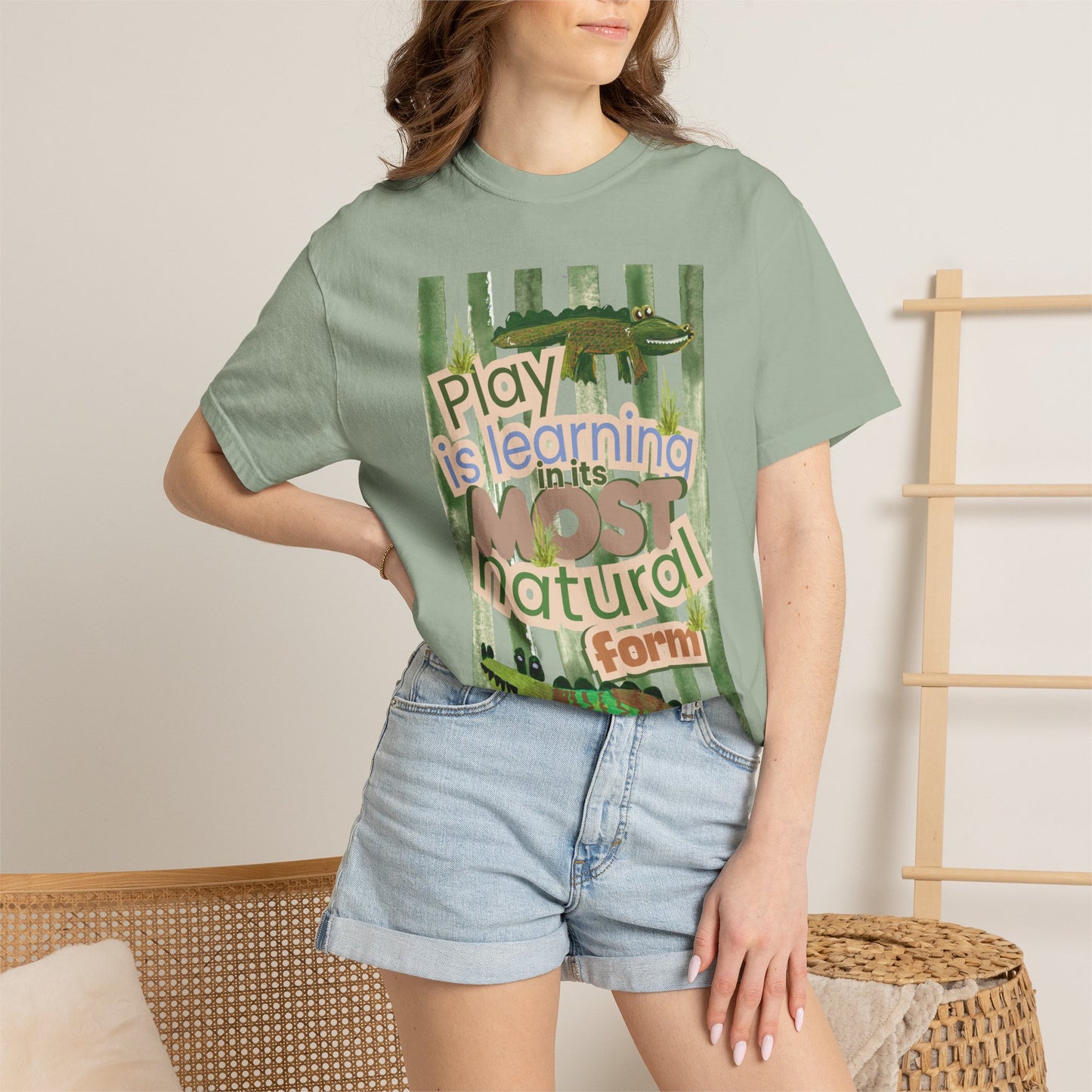 CUSTOM SHIRT FOR IVY LEAGUE ELC Play Is Learning T-Shirt — "Play is Learning the Most Natural Form" Preschool Teacher Tee