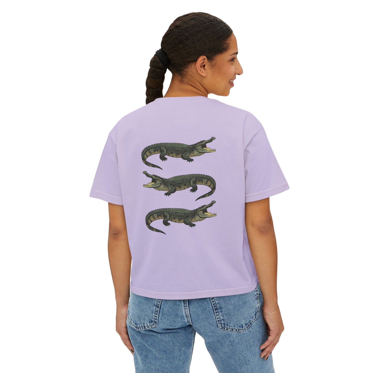 Let’s Wrestle Boxy Alligator Tee