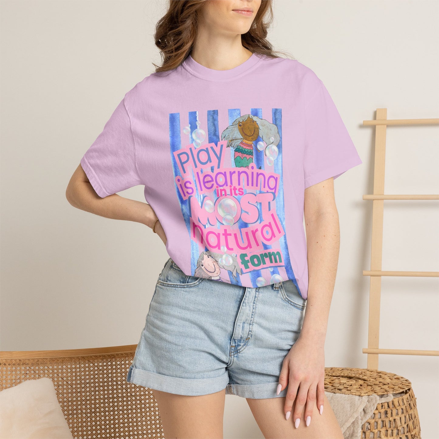 CUSTOM Early Learning Center T-Shirt — "Play is Learning" Preschool Teacher Tee