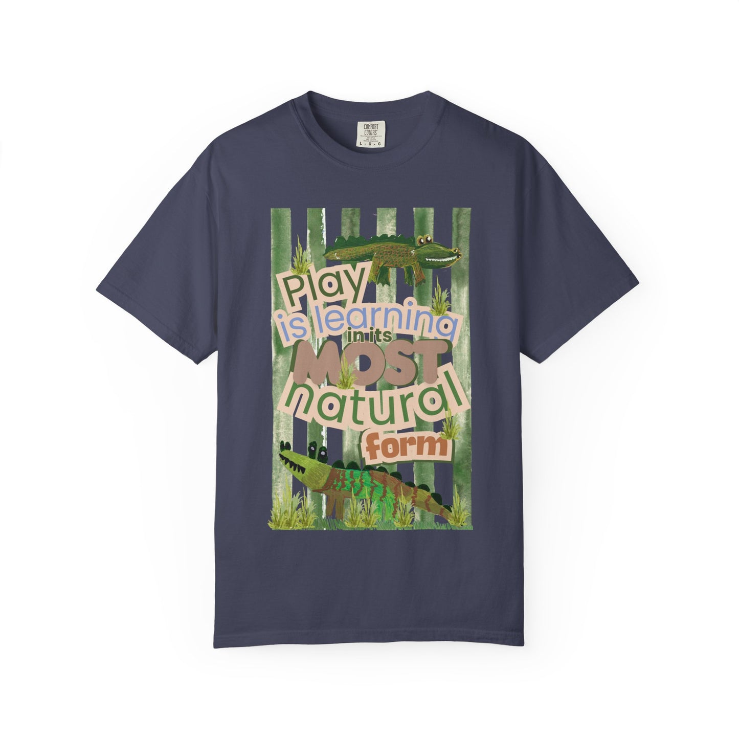 CUSTOM SHIRT FOR IVY LEAGUE ELC Play Is Learning T-Shirt — "Play is Learning the Most Natural Form" Preschool Teacher Tee