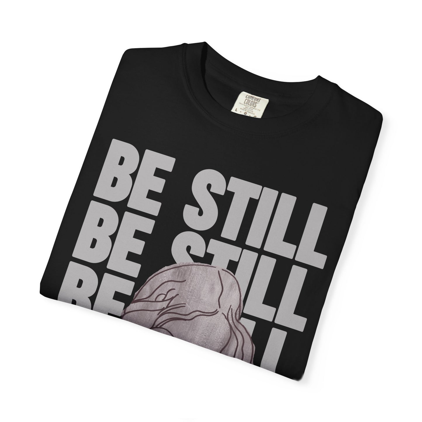 Be Still in Motherhood T-Shirt — Balancer of Chores + Cuddles, Messes + Magic