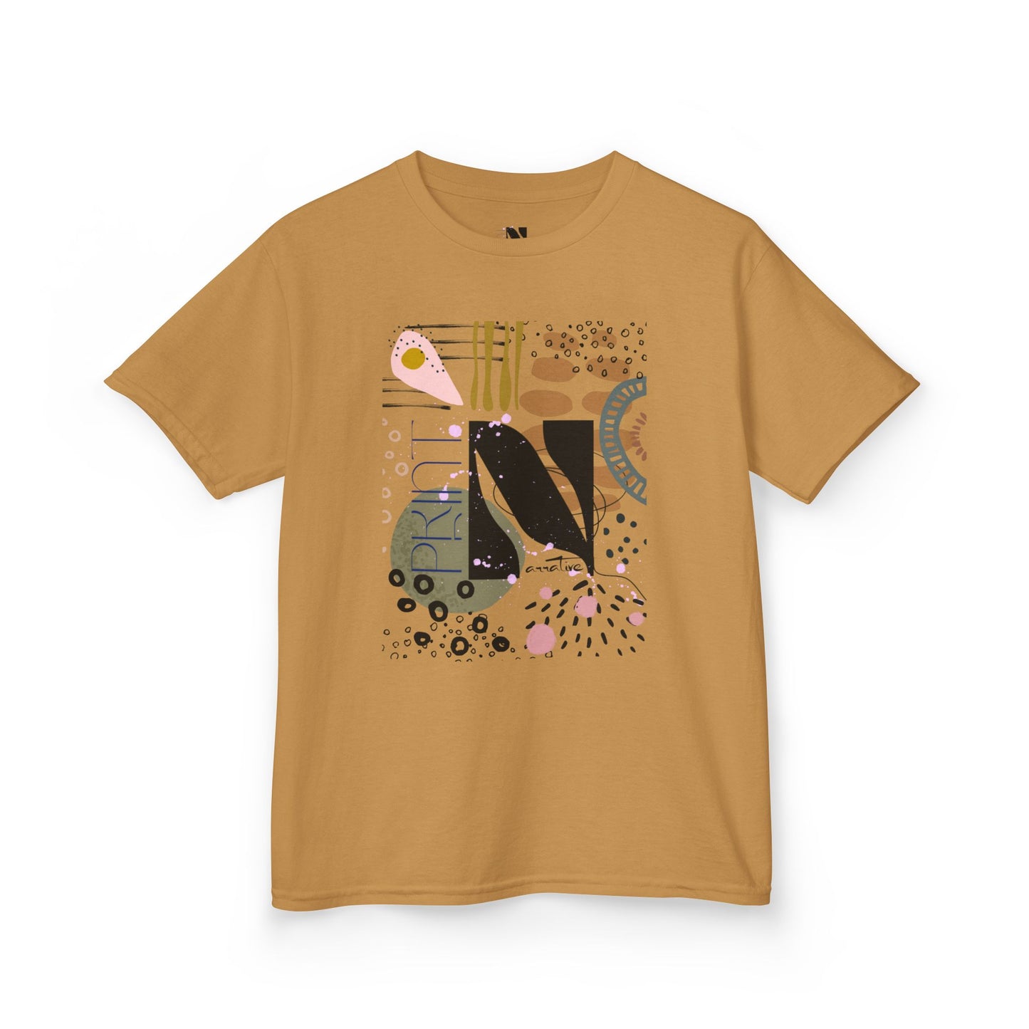 Kids Play All Day Print Narrative Brand Tee