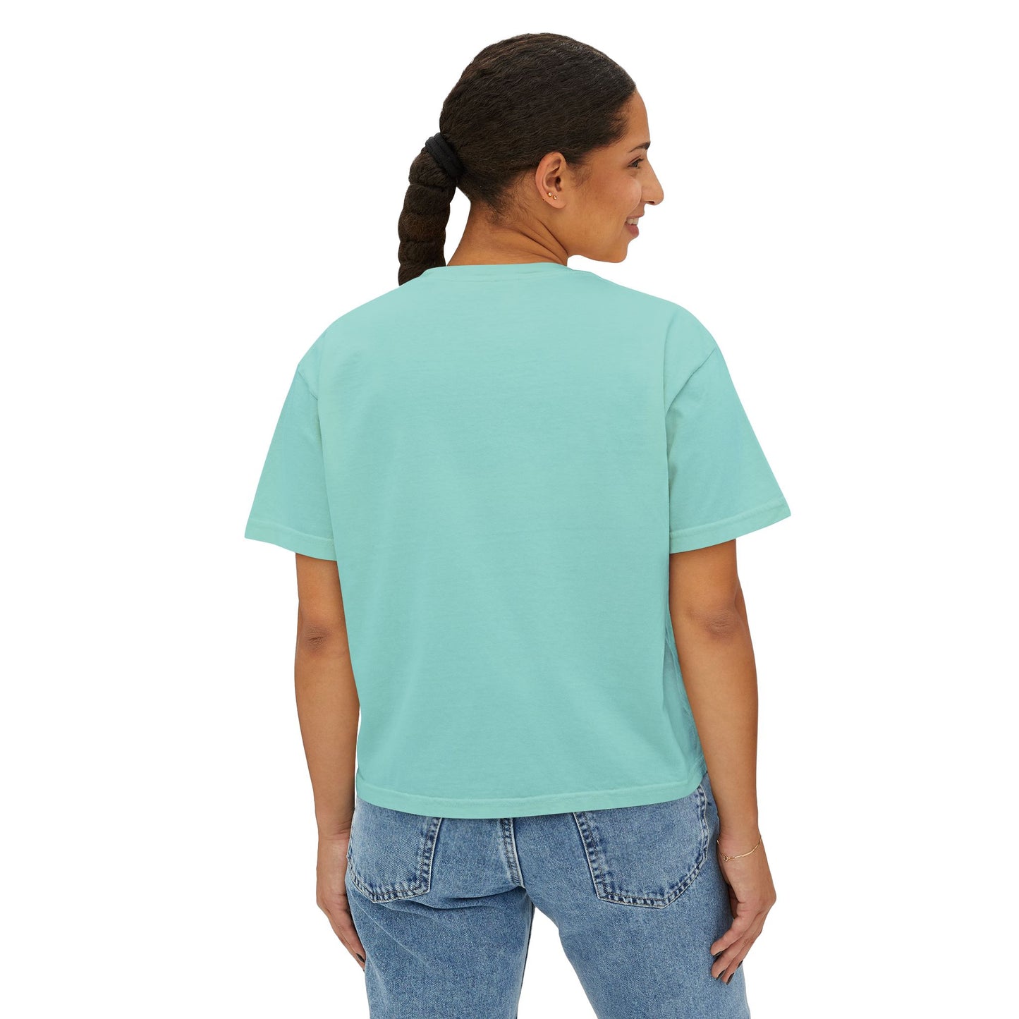 Checkered Enjoy Life Boxy Tee