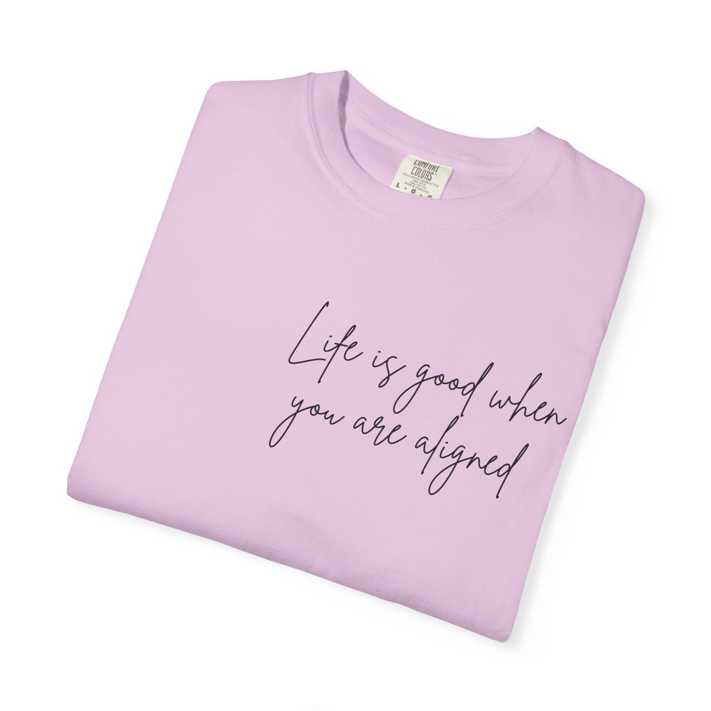 Life is better when your aligned | Floral Spine Tee | Cute Line Art Tee