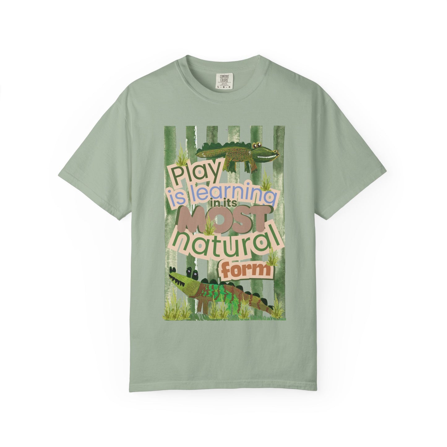 CUSTOM SHIRT FOR IVY LEAGUE ELC Play Is Learning T-Shirt — "Play is Learning the Most Natural Form" Preschool Teacher Tee