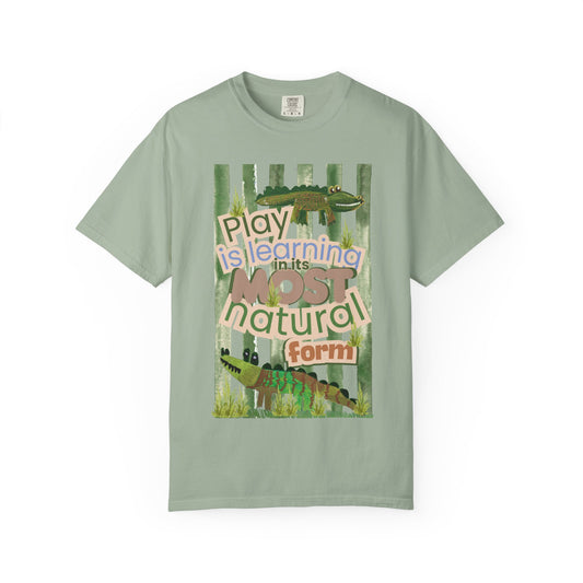 CUSTOM SHIRT FOR IVY LEAGUE ELC Play Is Learning T-Shirt — "Play is Learning the Most Natural Form" Preschool Teacher Tee