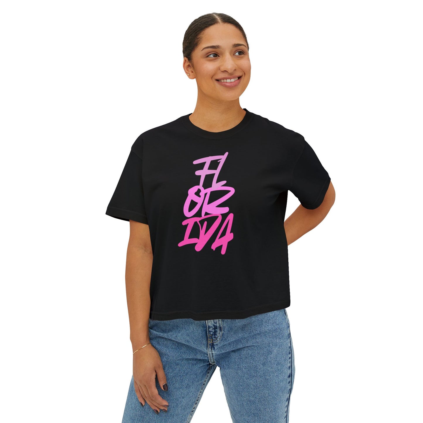 Women's Boxy Florida Tee | FL Cute Tee