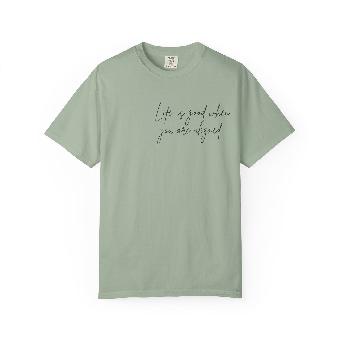 Life is better when your aligned | Floral Spine Tee | Cute Line Art Tee