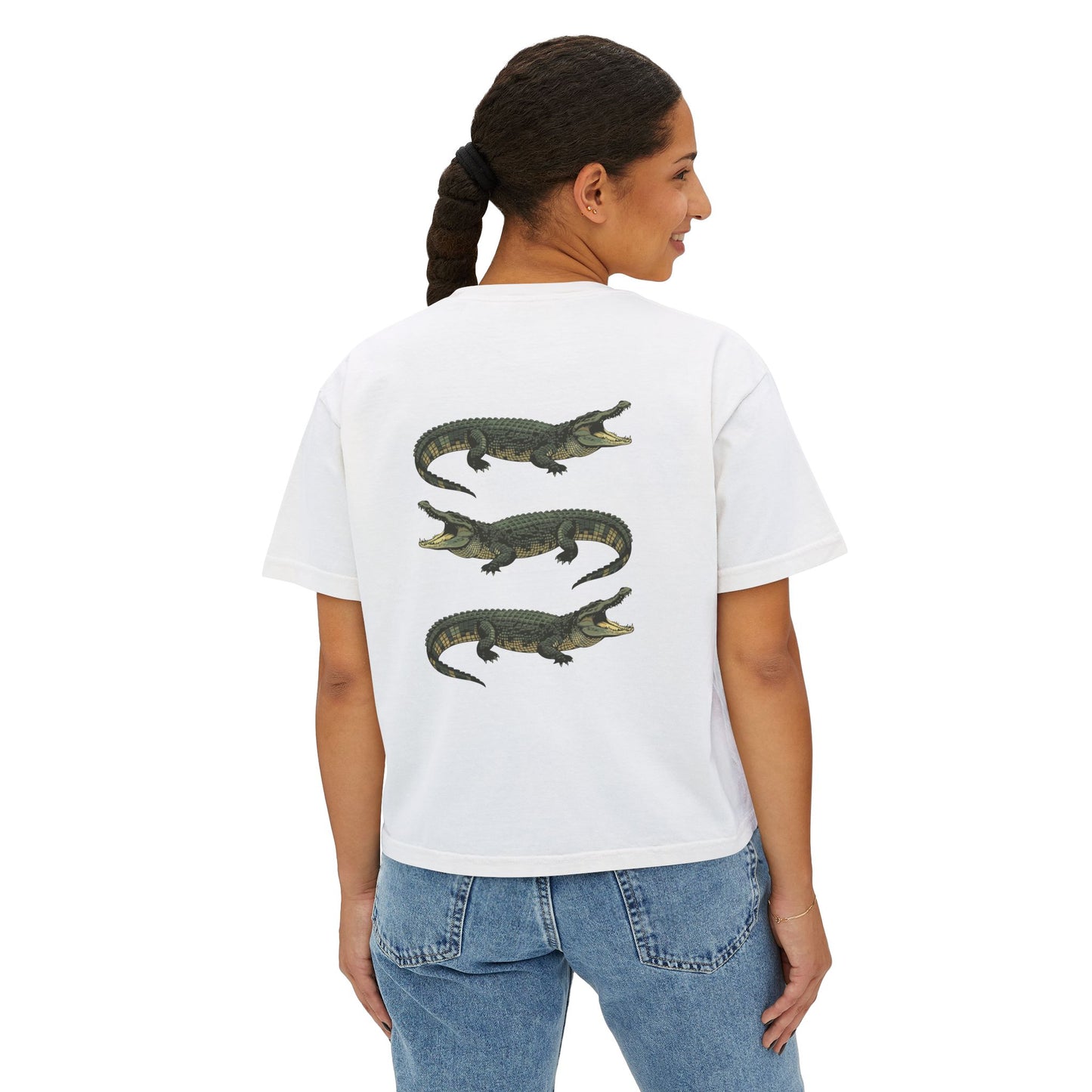 Let’s Wrestle Boxy Alligator Tee