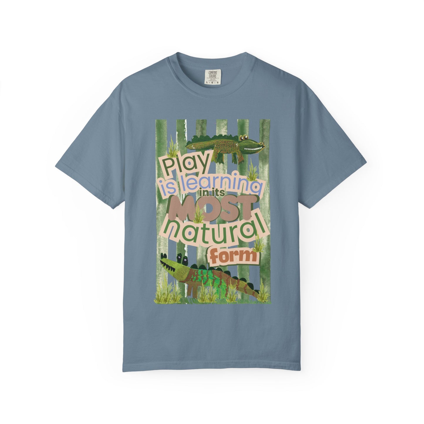 CUSTOM SHIRT FOR IVY LEAGUE ELC Play Is Learning T-Shirt — "Play is Learning the Most Natural Form" Preschool Teacher Tee