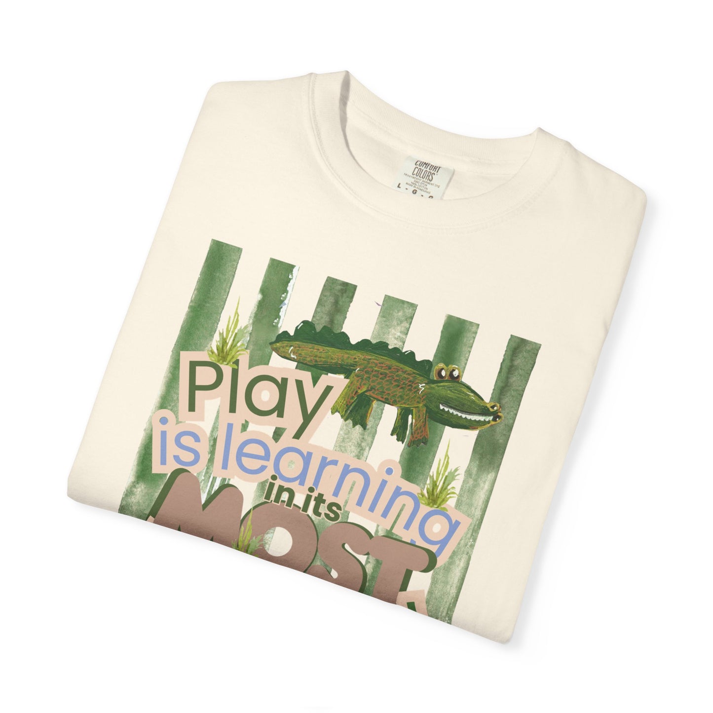 CUSTOM SHIRT FOR IVY LEAGUE ELC Play Is Learning T-Shirt — "Play is Learning the Most Natural Form" Preschool Teacher Tee
