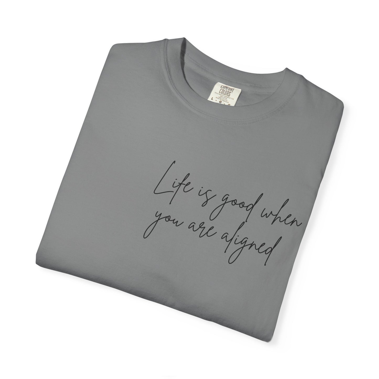 Life is better when your aligned | Floral Spine Tee | Cute Line Art Tee