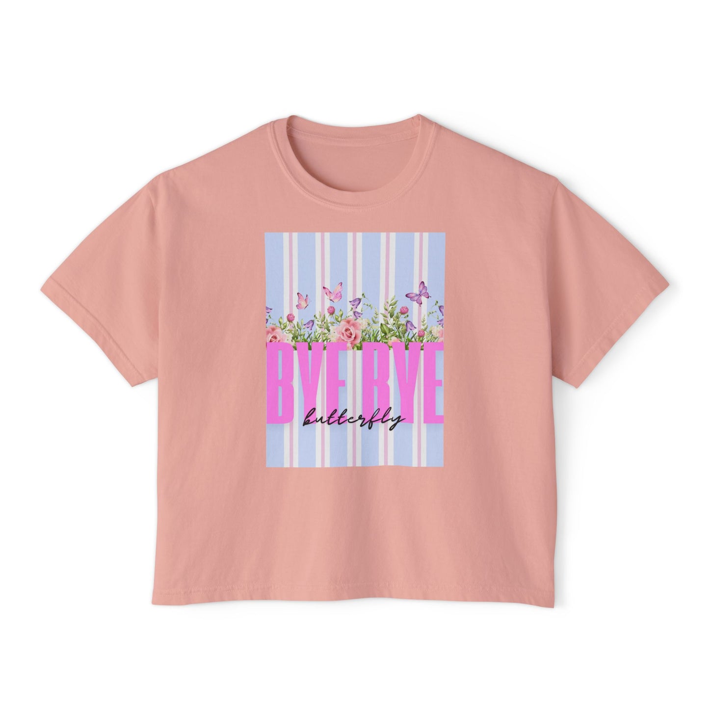 Women's Boxy Bye Bye Butterfly Tee