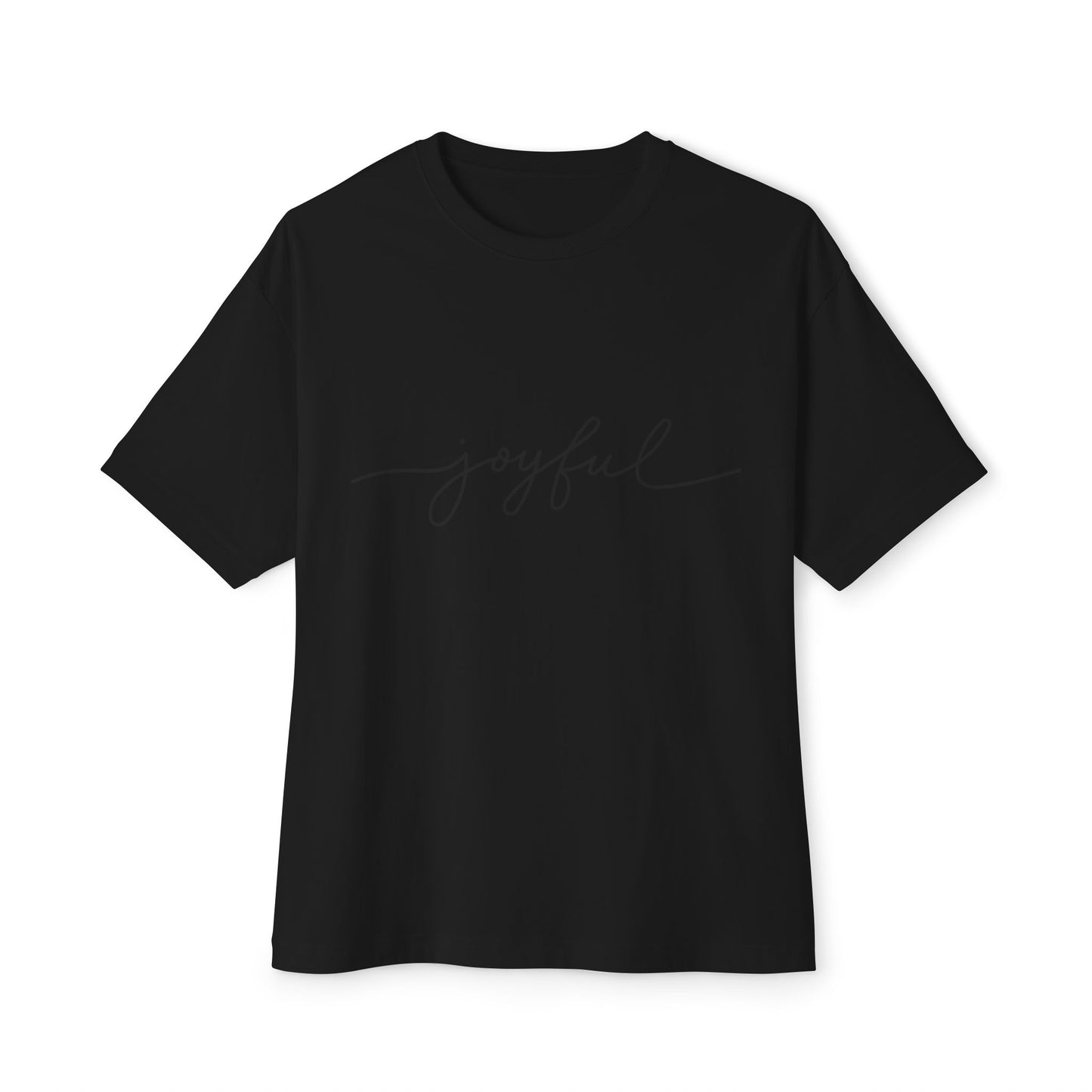 All Black Oversized Boxy Tee | Joyful Tee | It is just your perspective t-shirt