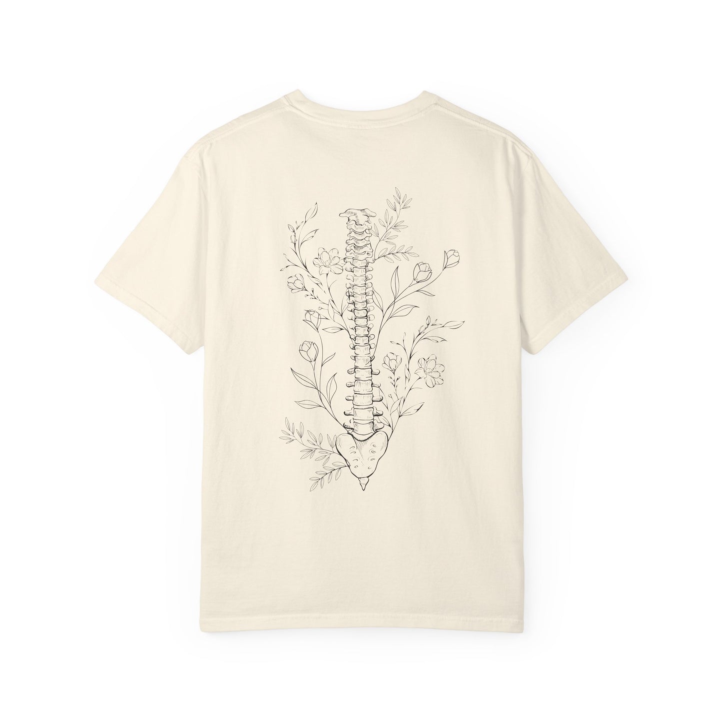 Life is better when your aligned | Floral Spine Tee | Cute Line Art Tee