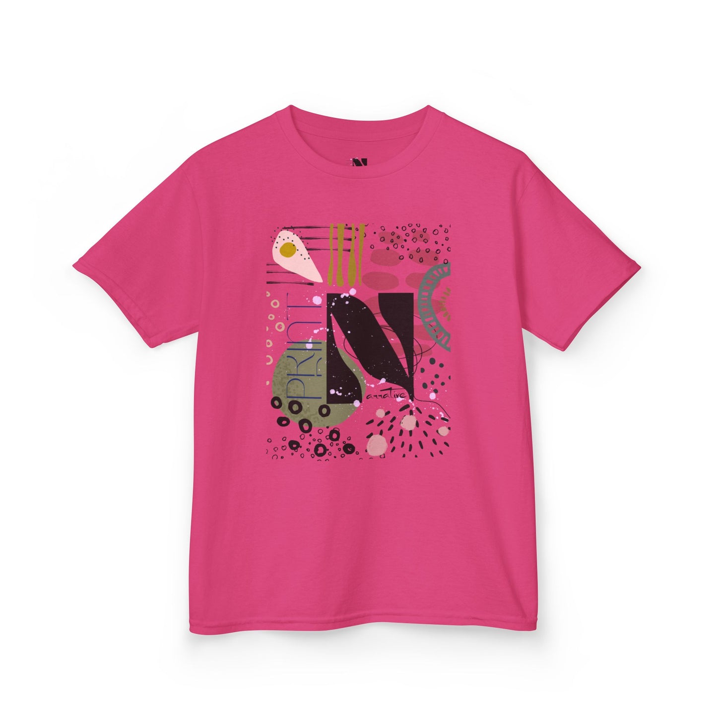 Kids Play All Day Print Narrative Brand Tee