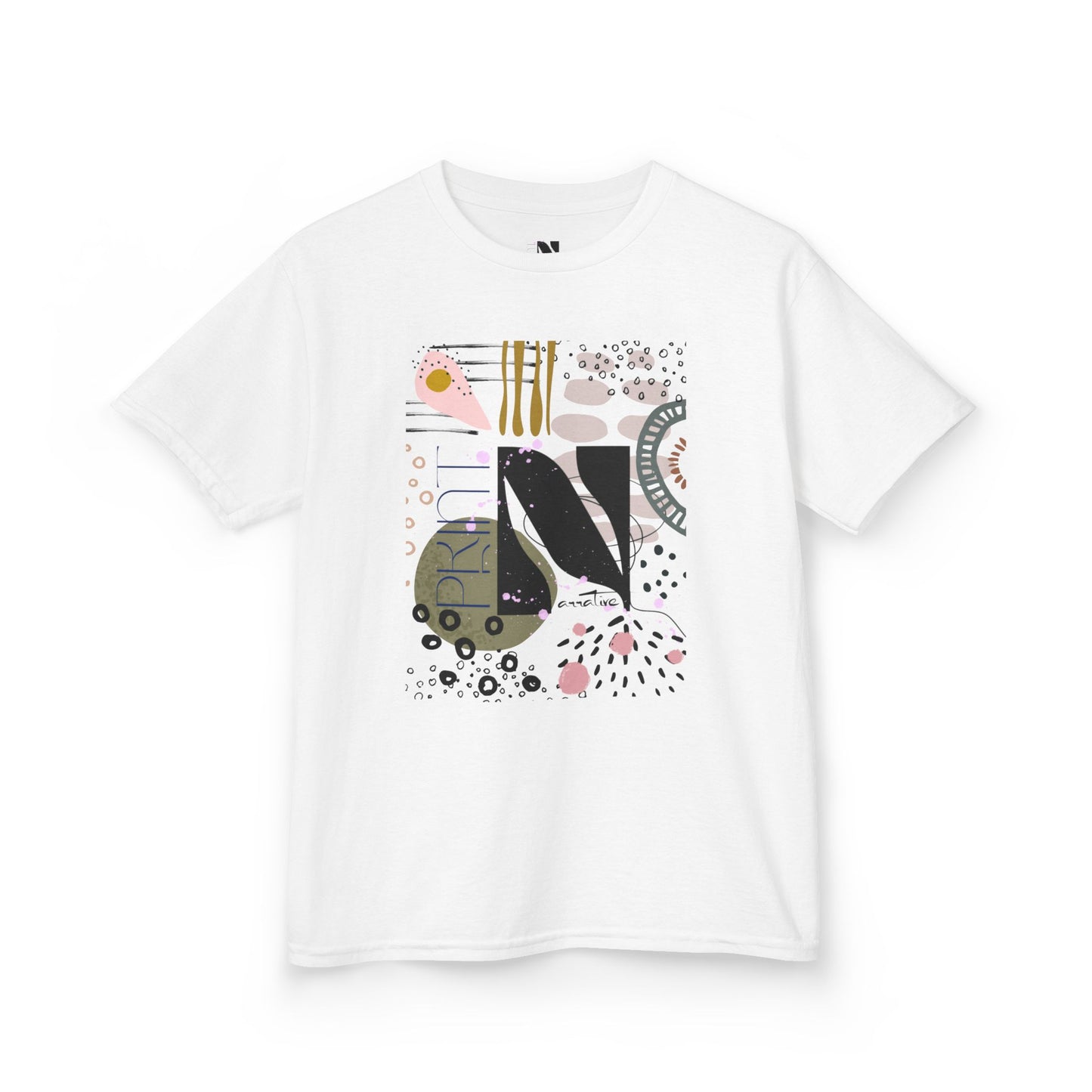 Kids Play All Day Print Narrative Brand Tee