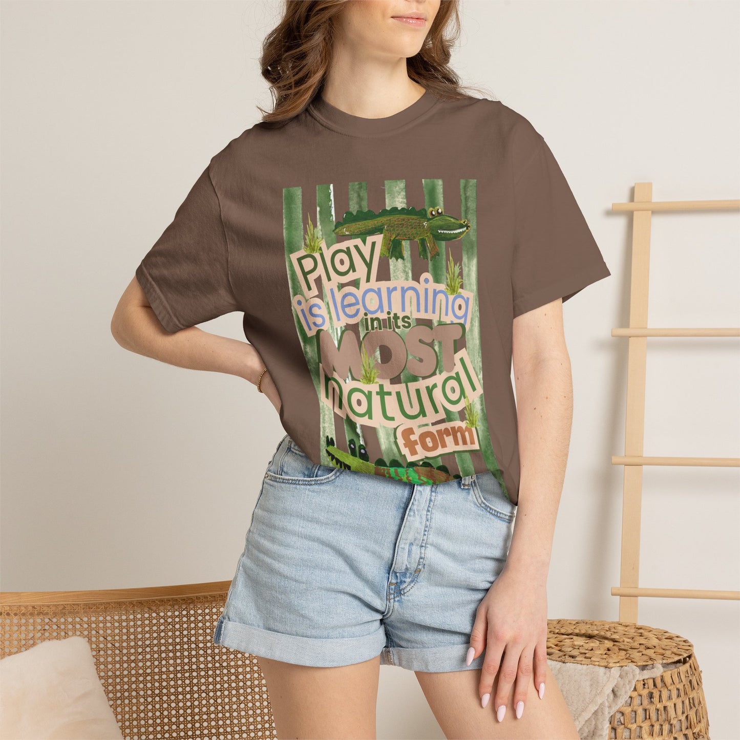 CUSTOM SHIRT FOR IVY LEAGUE ELC Play Is Learning T-Shirt — "Play is Learning the Most Natural Form" Preschool Teacher Tee