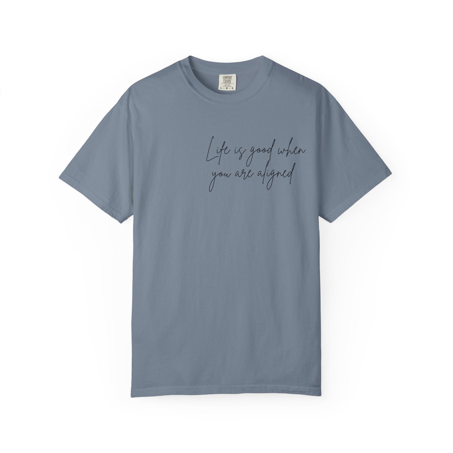 Life is better when your aligned | Floral Spine Tee | Cute Line Art Tee