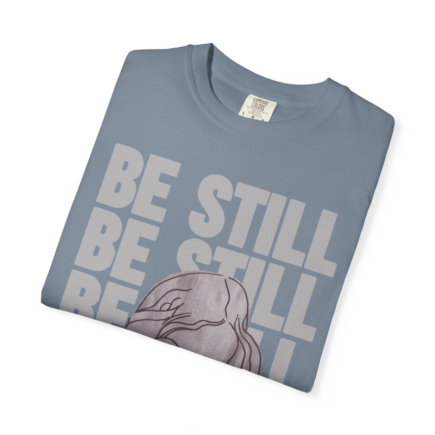 Be Still in Motherhood T-Shirt — Balancer of Chores + Cuddles, Messes + Magic