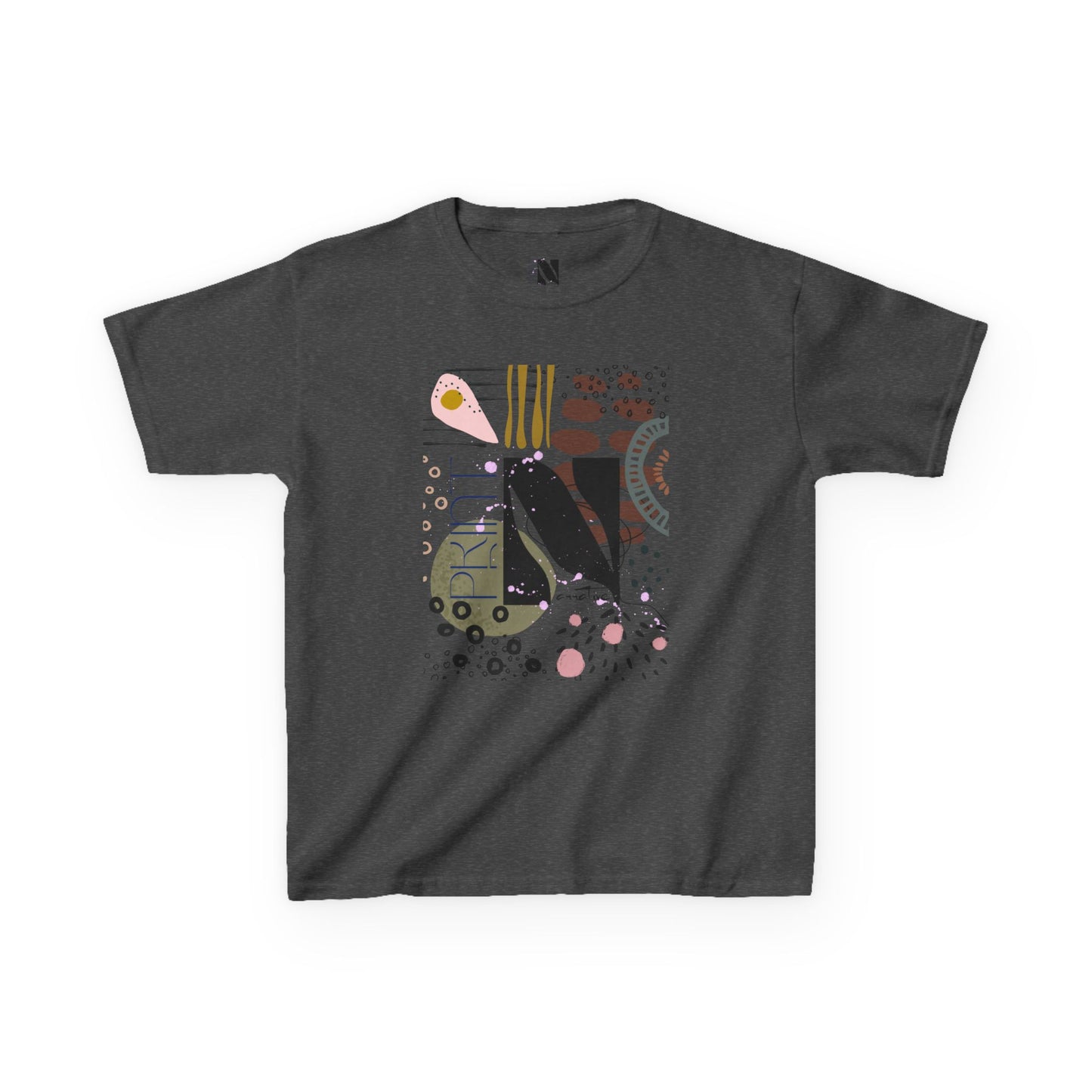 Kids Play All Day Print Narrative Brand Tee
