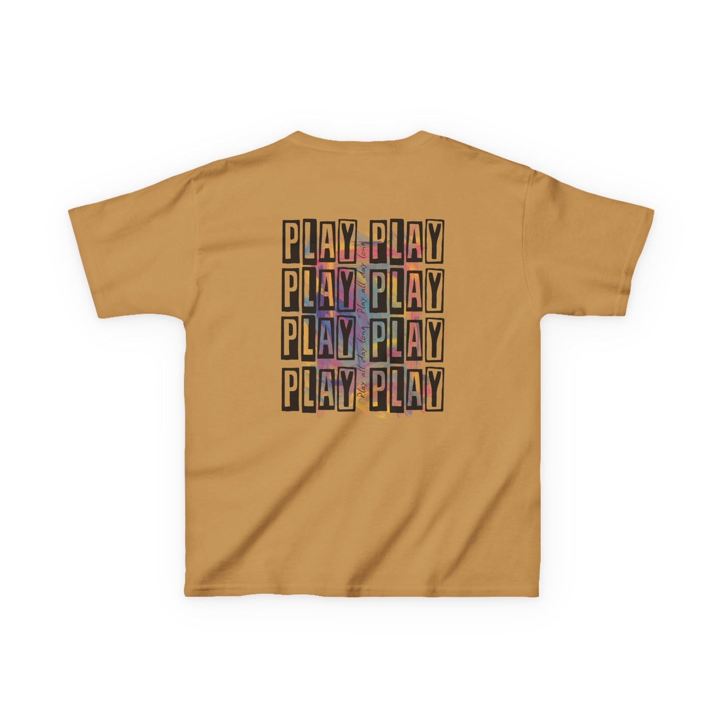 Kids Play All Day Print Narrative Brand Tee