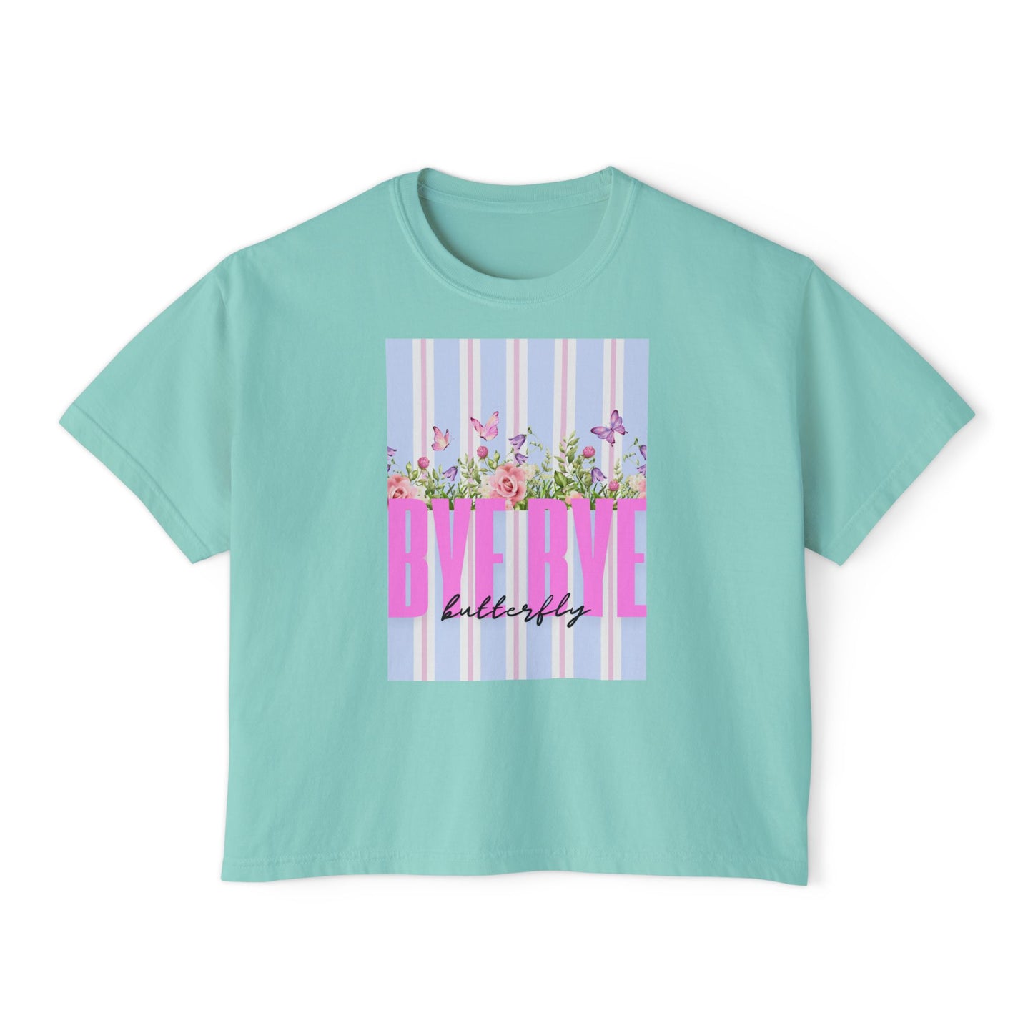 Women's Boxy Bye Bye Butterfly Tee