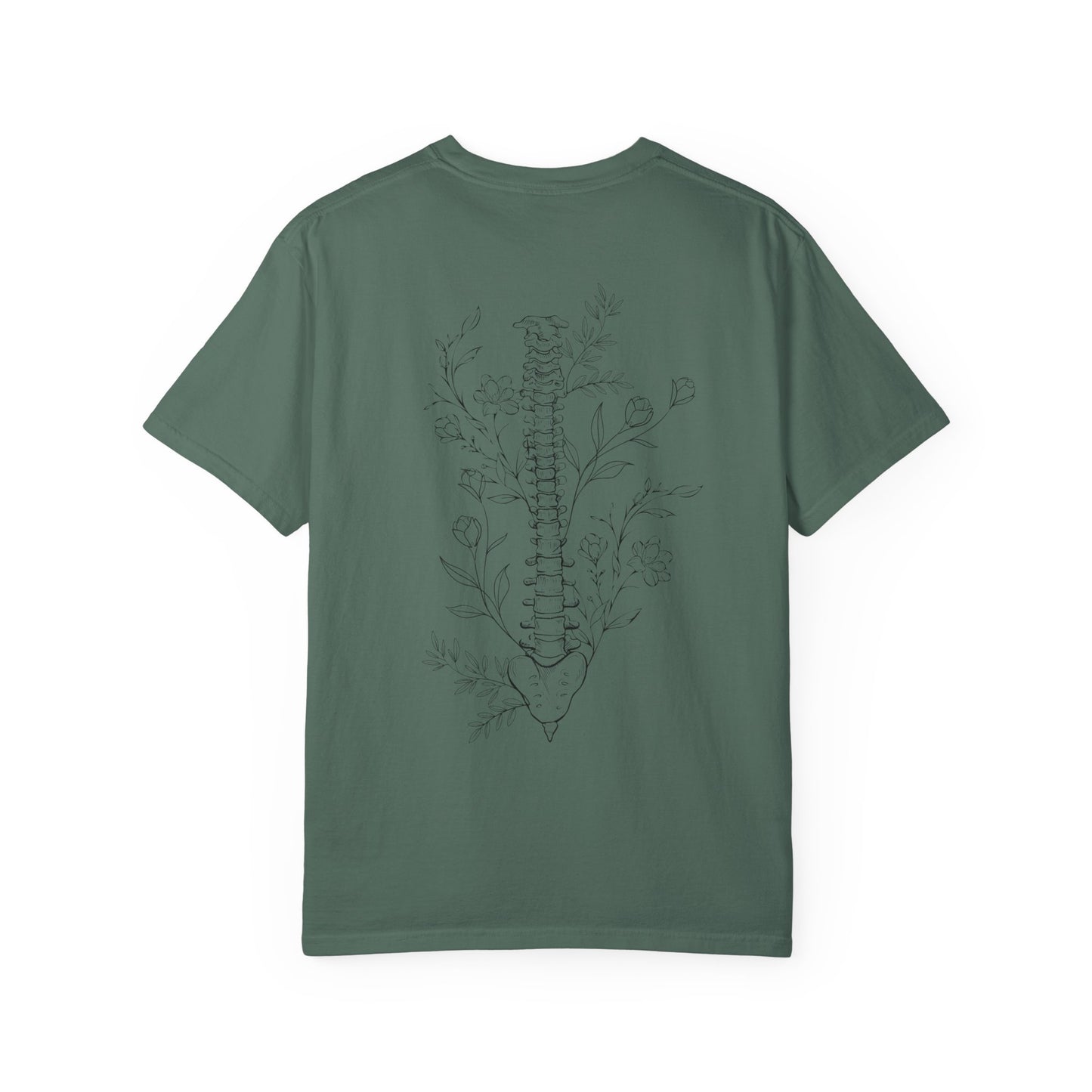 Life is better when your aligned | Floral Spine Tee | Cute Line Art Tee