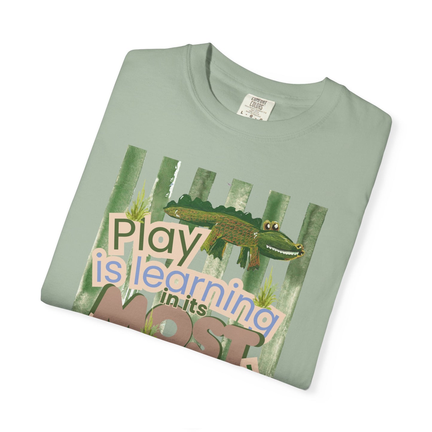CUSTOM SHIRT FOR IVY LEAGUE ELC Play Is Learning T-Shirt — "Play is Learning the Most Natural Form" Preschool Teacher Tee