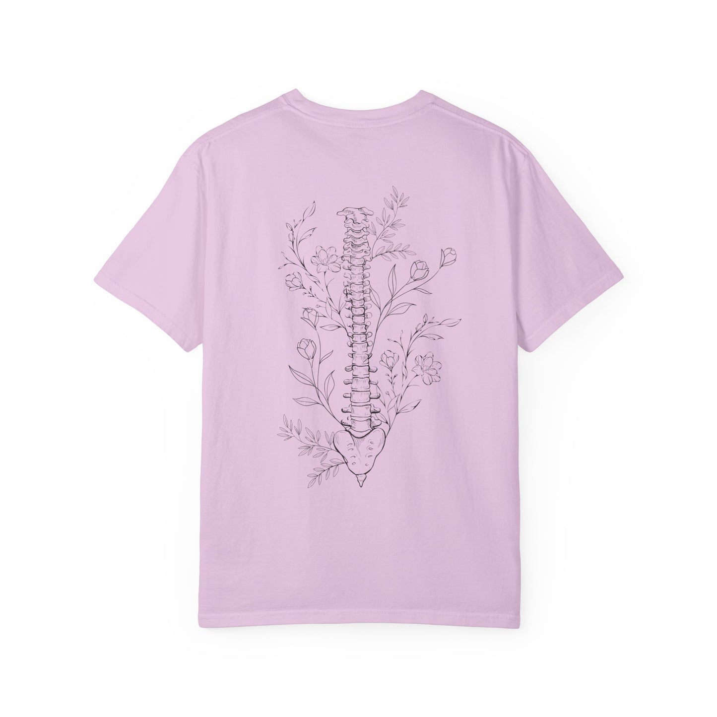 Life is better when your aligned | Floral Spine Tee | Cute Line Art Tee