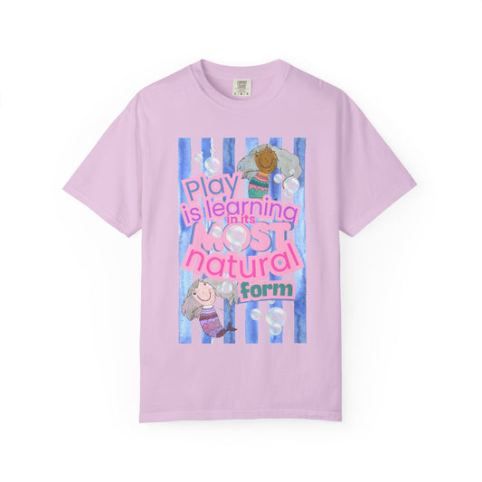 CUSTOM SHIRT FOR IVY LEAGUE ELC Play Is Learning T-Shirt — "Play is Learning the Most Natural Form" Preschool Teacher Tee