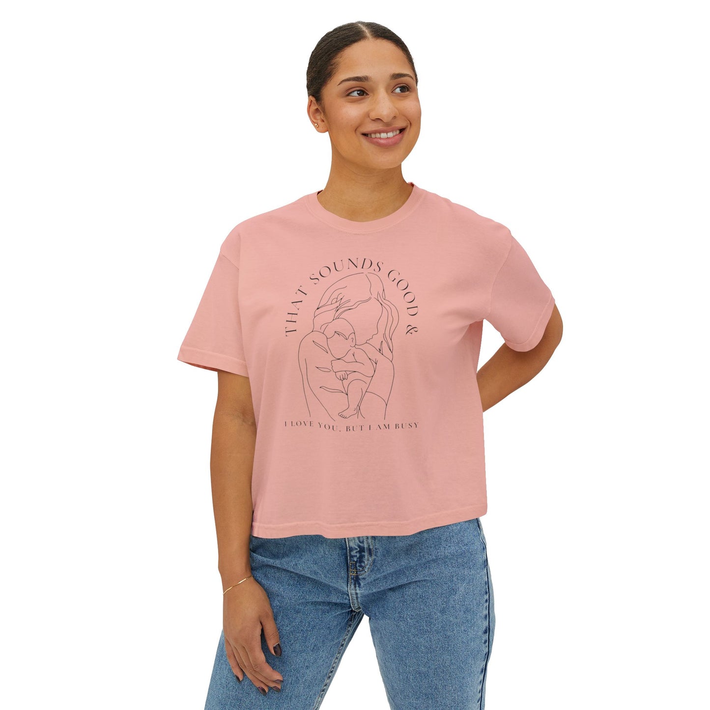 Motherhood Boxy Line Art Tee