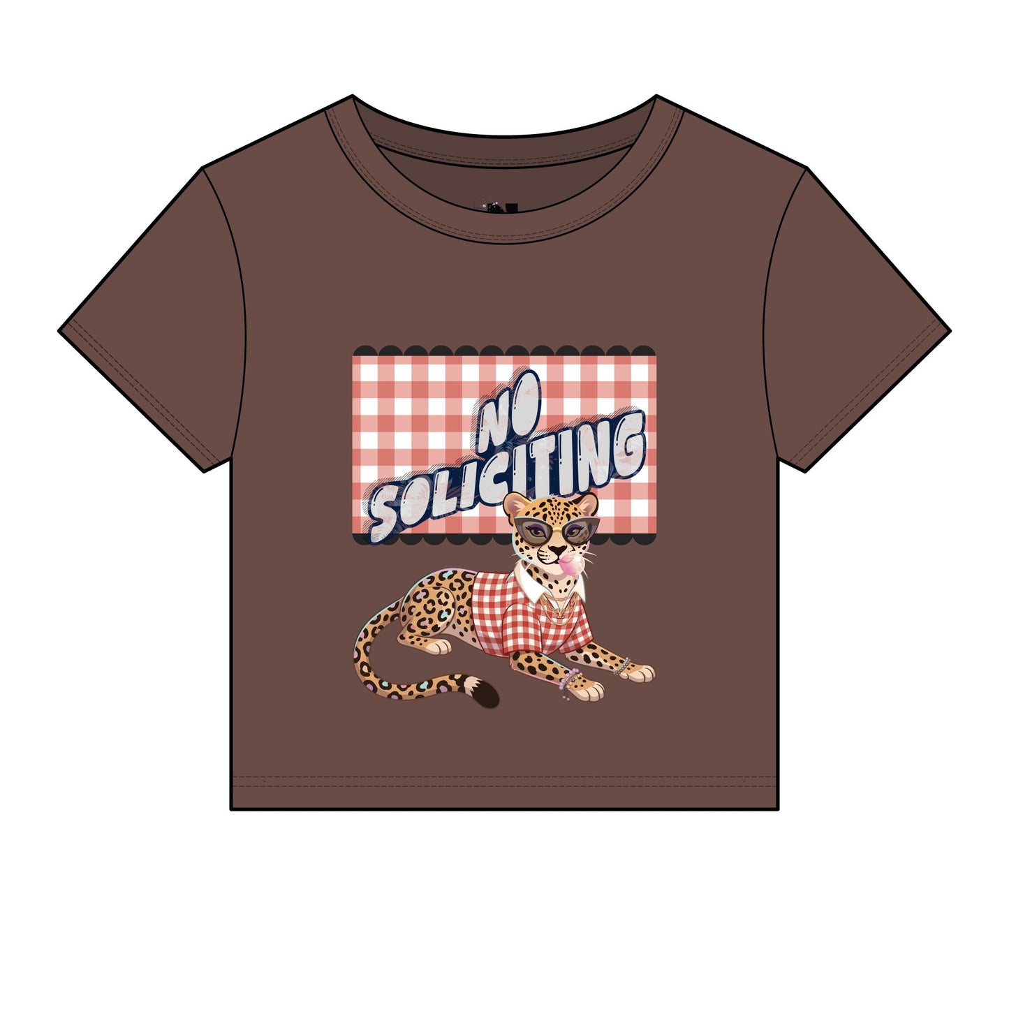 No Soliciting Micro Rib Baby Tee