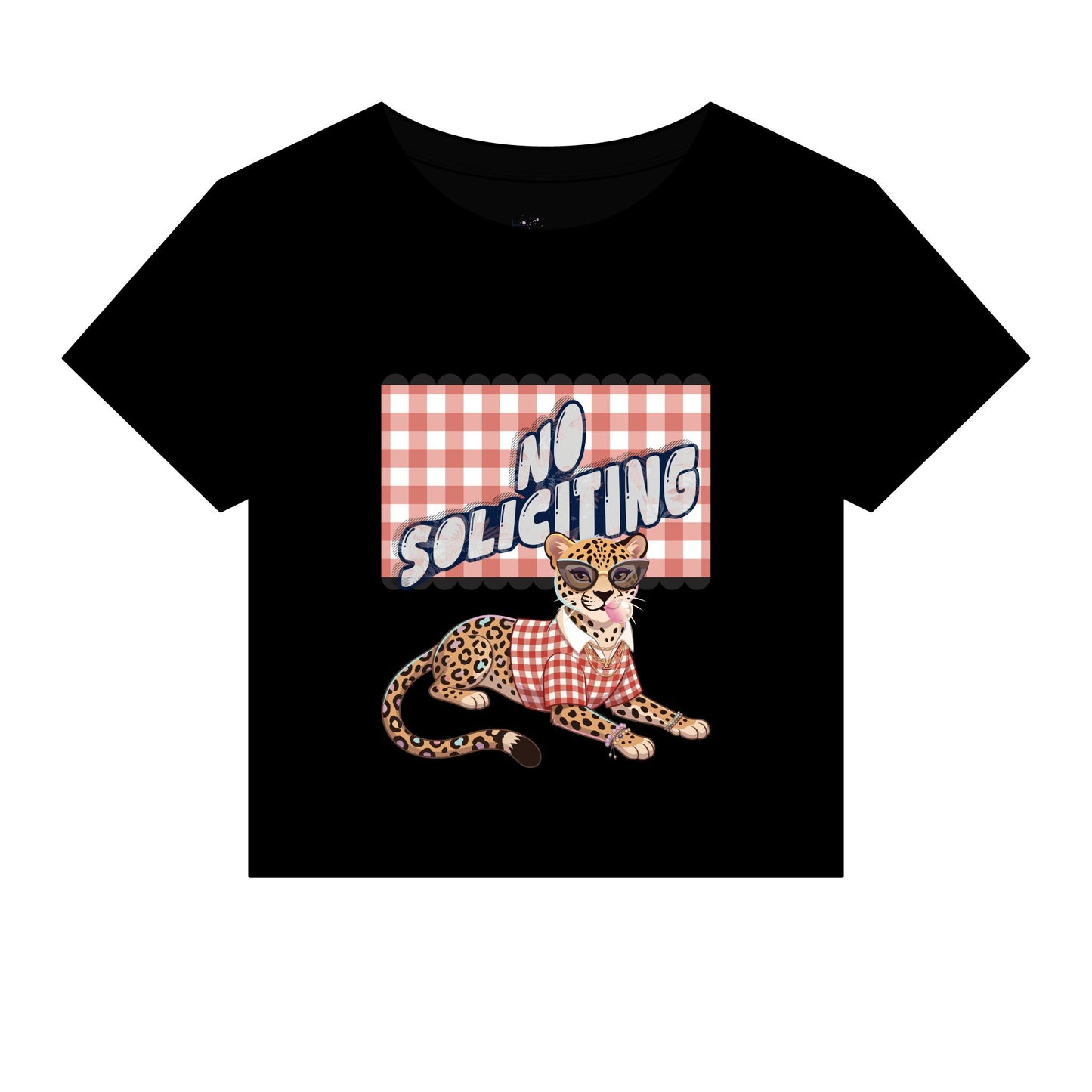 No Soliciting Micro Rib Baby Tee
