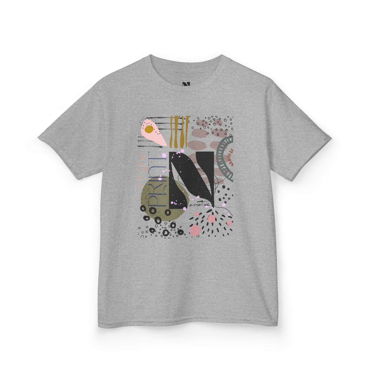 Kids Play All Day Print Narrative Brand Tee