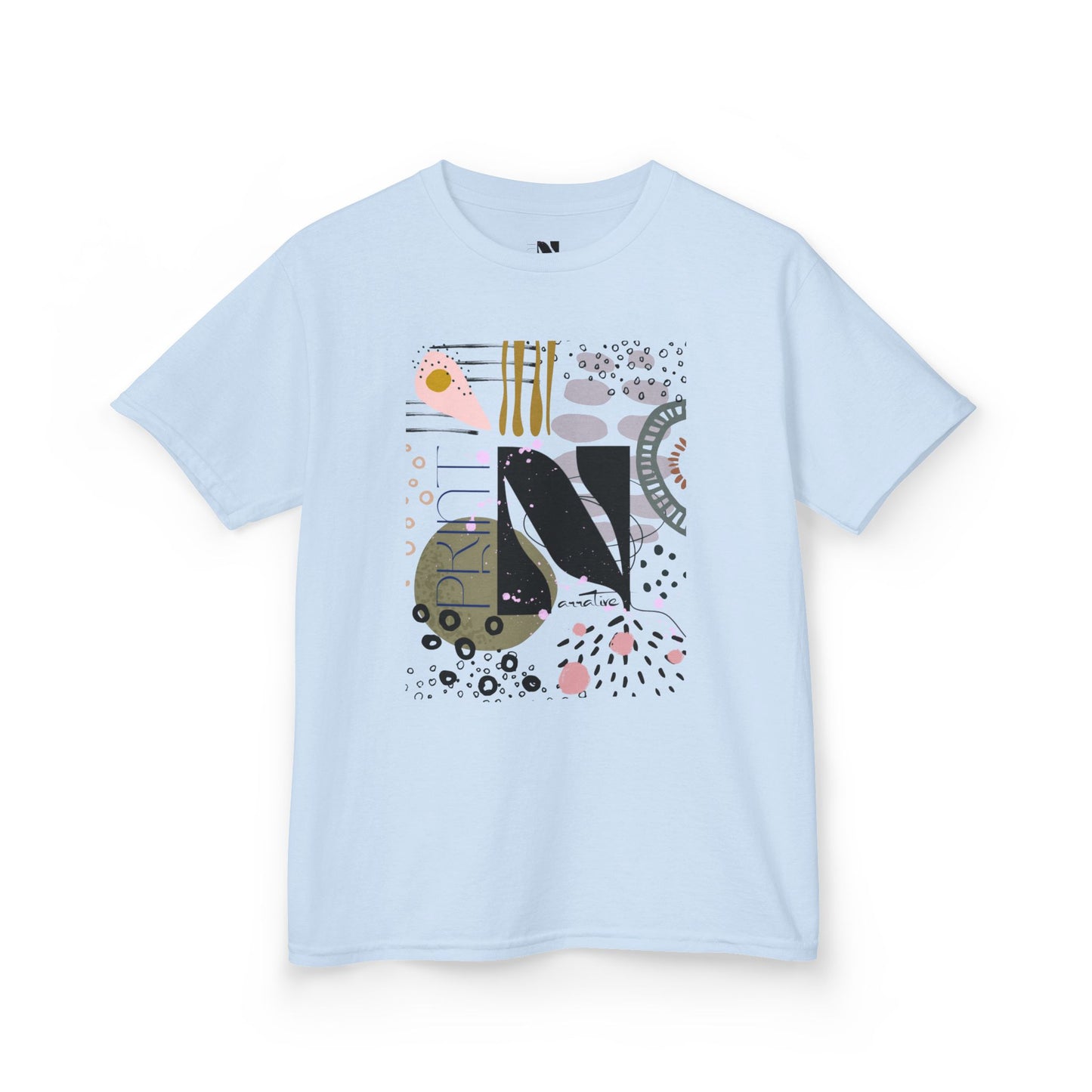 Kids Play All Day Print Narrative Brand Tee